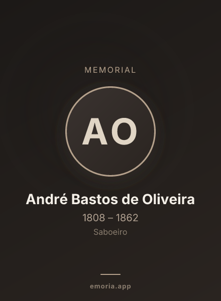 Memorial portrait of André Bastos de Oliveira