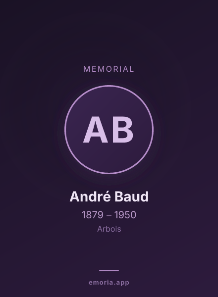 Memorial portrait of André Baud