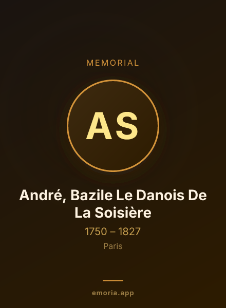 Memorial portrait of André, Bazile Le Danois De La Soisière