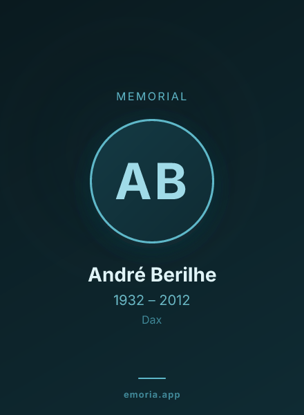 Memorial portrait of André Berilhe