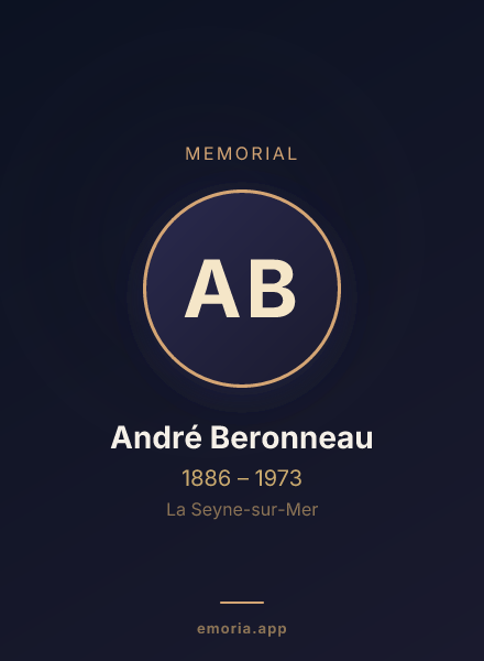 Memorial portrait of André Beronneau