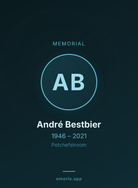 Memorial portrait of André Bestbier
