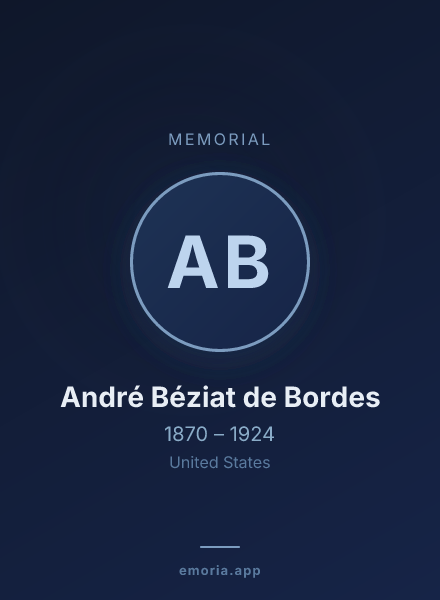 Memorial portrait of André Béziat de Bordes