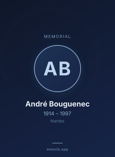 Memorial portrait of André Bouguenec
