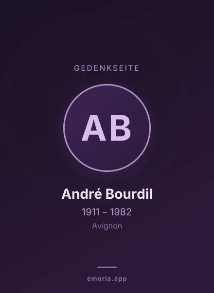 Gedenkportrait von André Bourdil