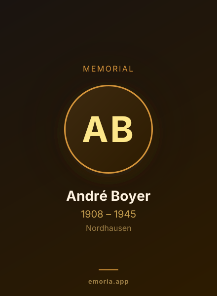 Memorial portrait of André Boyer