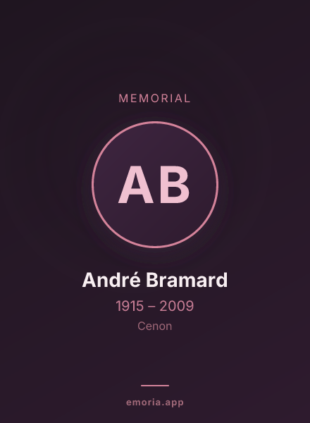 Memorial portrait of André Bramard