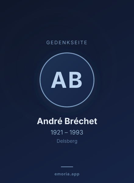 Gedenkportrait von André Bréchet