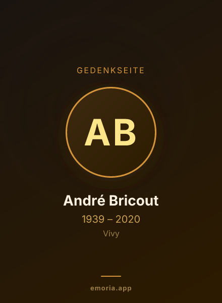 Gedenkportrait von André Bricout
