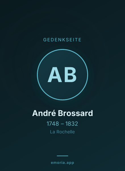 Gedenkportrait von André Brossard