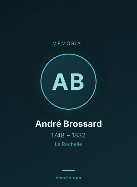 Memorial portrait of André Brossard