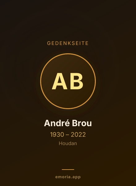 Gedenkportrait von André Brou