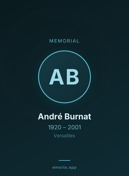 Memorial portrait of André Burnat