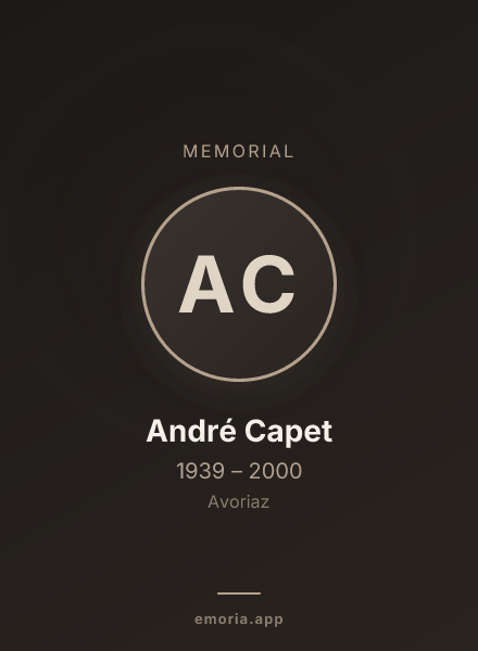 Memorial portrait of André Capet