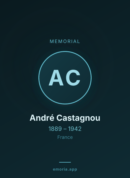 Memorial portrait of André Castagnou