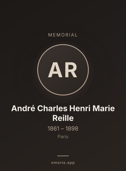 Memorial portrait of André Charles Henri Marie Reille