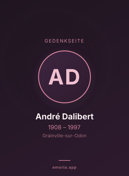 Gedenkportrait von André Dalibert