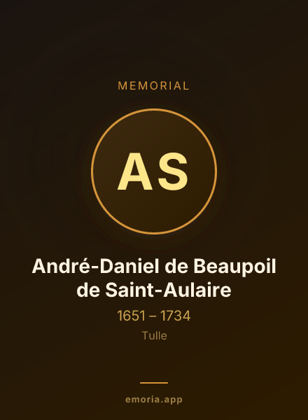 Memorial portrait of André-Daniel de Beaupoil de Saint-Aulaire