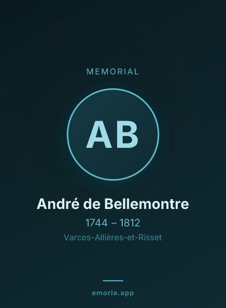 Memorial portrait of André de Bellemontre