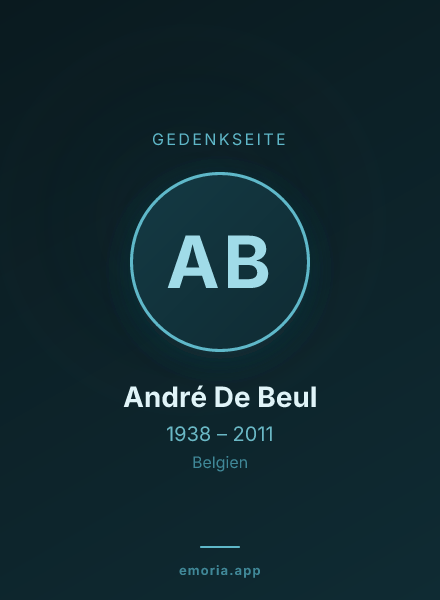 Gedenkportrait von André De Beul