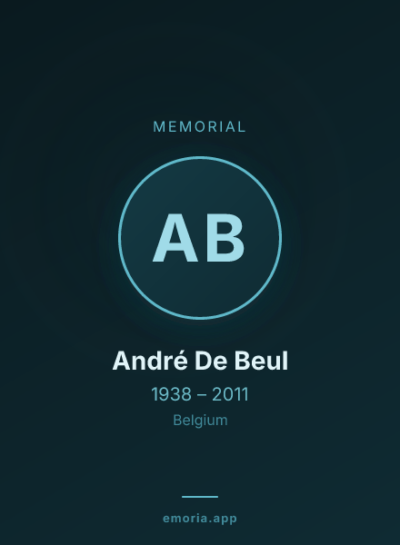 Memorial portrait of André De Beul