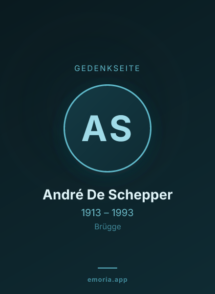 Gedenkportrait von André De Schepper