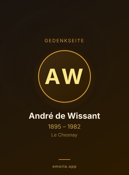 Gedenkportrait von André de Wissant