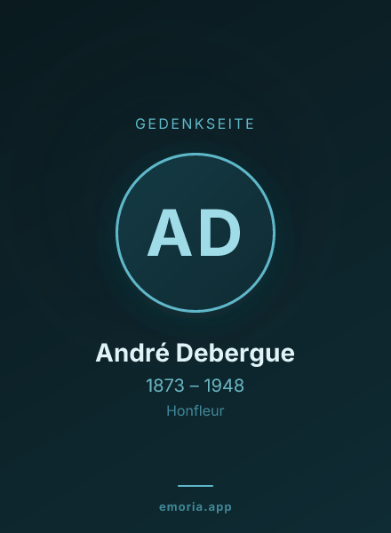 Gedenkportrait von André Debergue