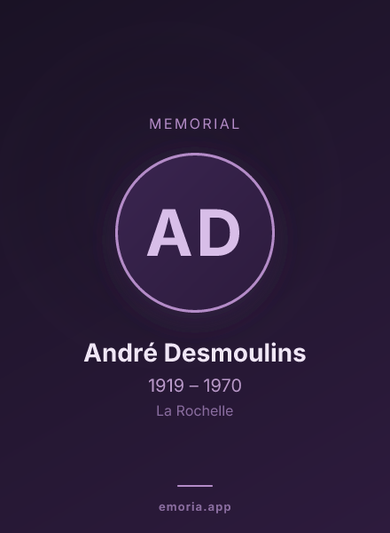 Memorial portrait of André Desmoulins