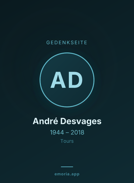 Gedenkportrait von André Desvages