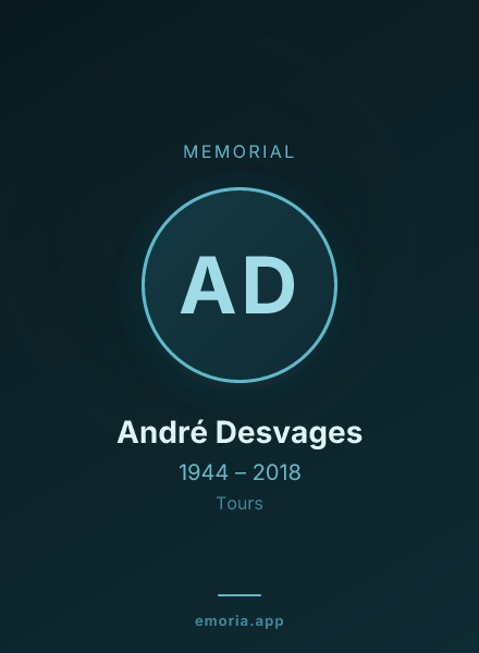 Memorial portrait of André Desvages