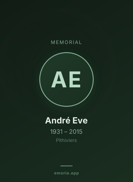 Memorial portrait of André Eve