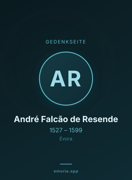 Gedenkportrait von André Falcão de Resende