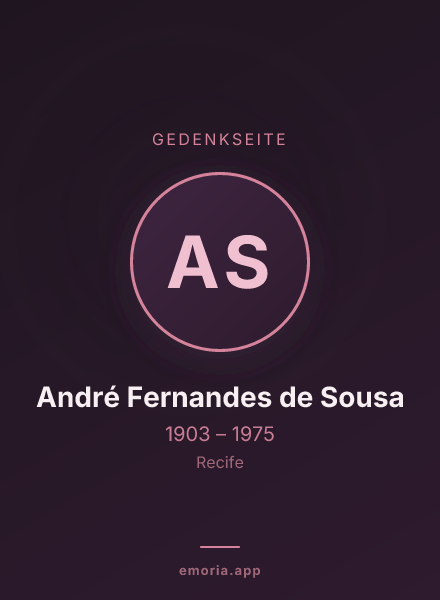 Gedenkportrait von André Fernandes de Sousa