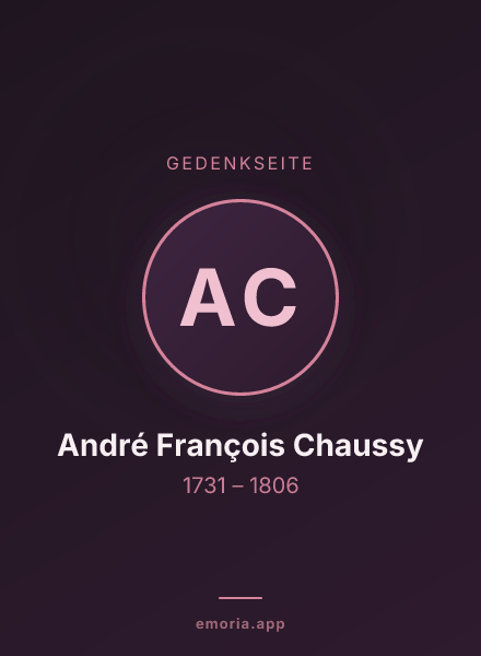 Gedenkportrait von André François Chaussy