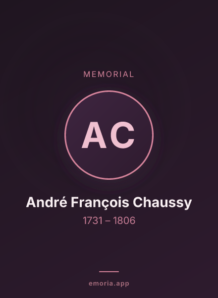 Memorial portrait of André François Chaussy