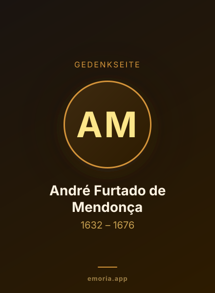 Gedenkportrait von André Furtado de Mendonça