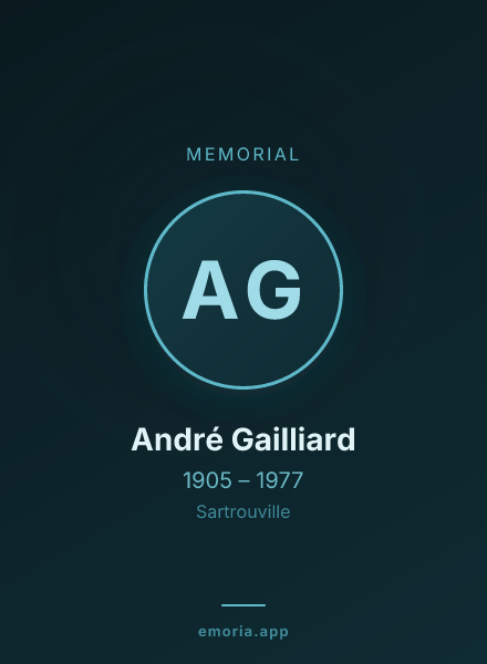 Memorial portrait of André Gailliard