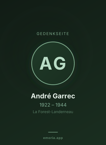 Gedenkportrait von André Garrec