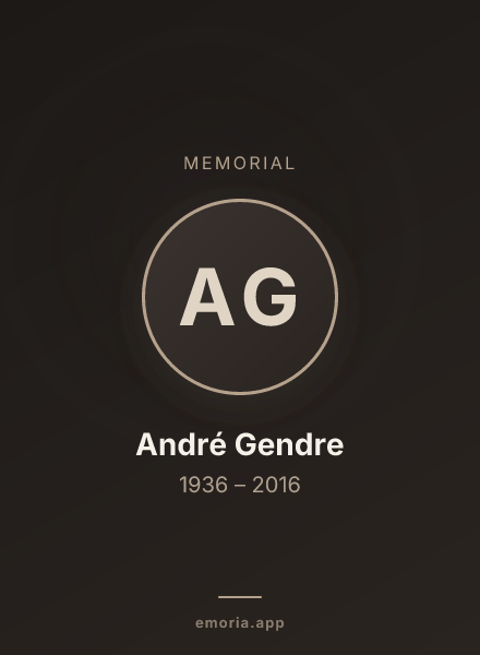 Memorial portrait of André Gendre