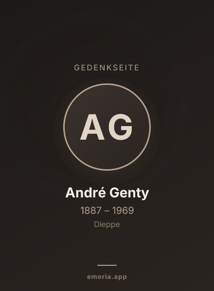 Gedenkportrait von André Genty