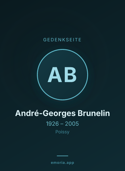 Gedenkportrait von André-Georges Brunelin