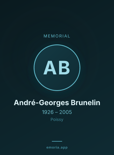 Memorial portrait of André-Georges Brunelin