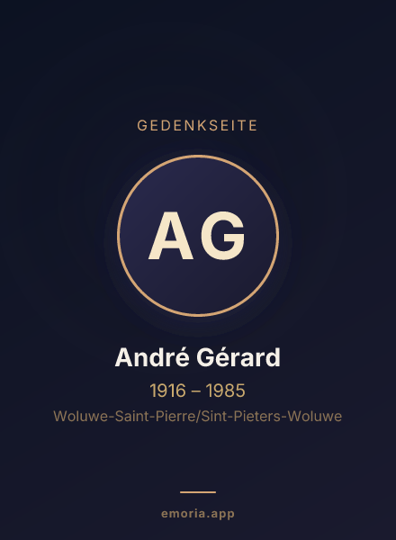 Gedenkportrait von André Gérard