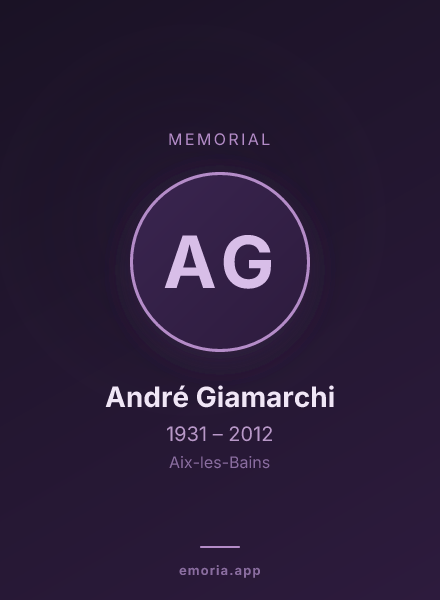 Memorial portrait of André Giamarchi