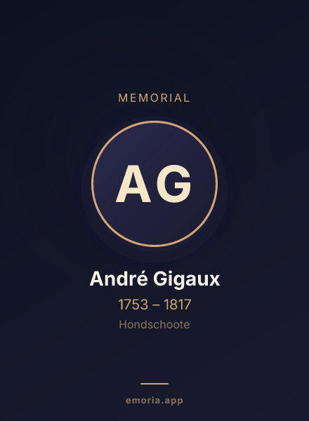Memorial portrait of André Gigaux