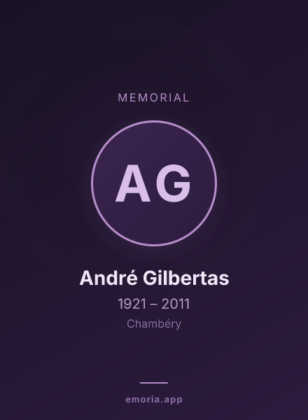Memorial portrait of André Gilbertas