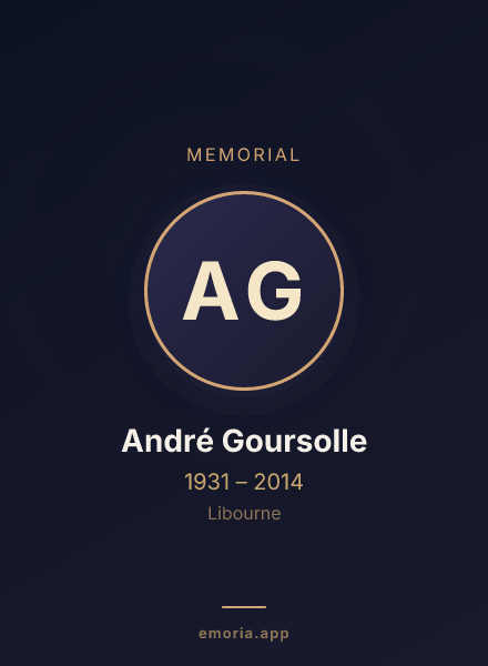 Memorial portrait of André Goursolle