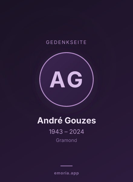 Gedenkportrait von André Gouzes