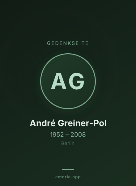 Gedenkportrait von André Greiner-Pol